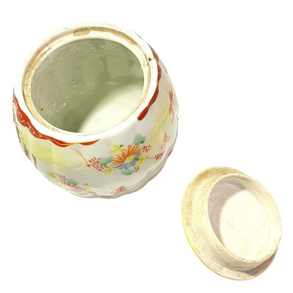 Antique Chinese Porcelain Lidded Tea Caddy Late period Qing Dynasty - Picture 7 of 11